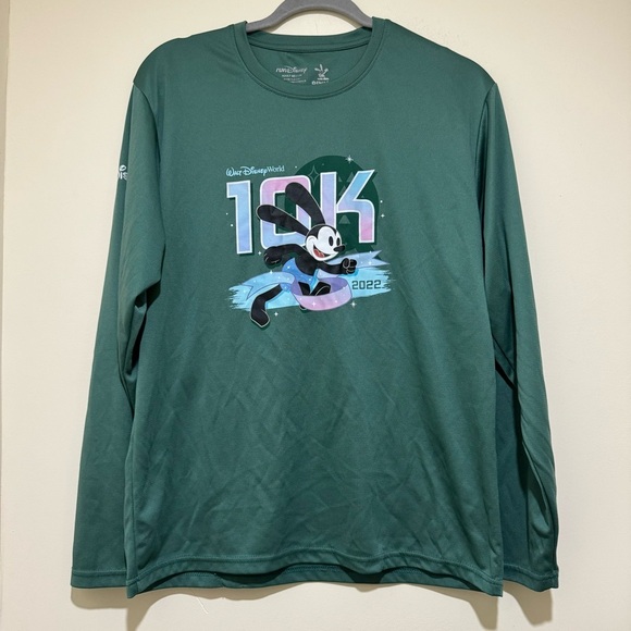 Disney Tops - Women’s Unisex Disney Collectible 10K 2022 Green  Gym Long Sleeve Shirt Size: M